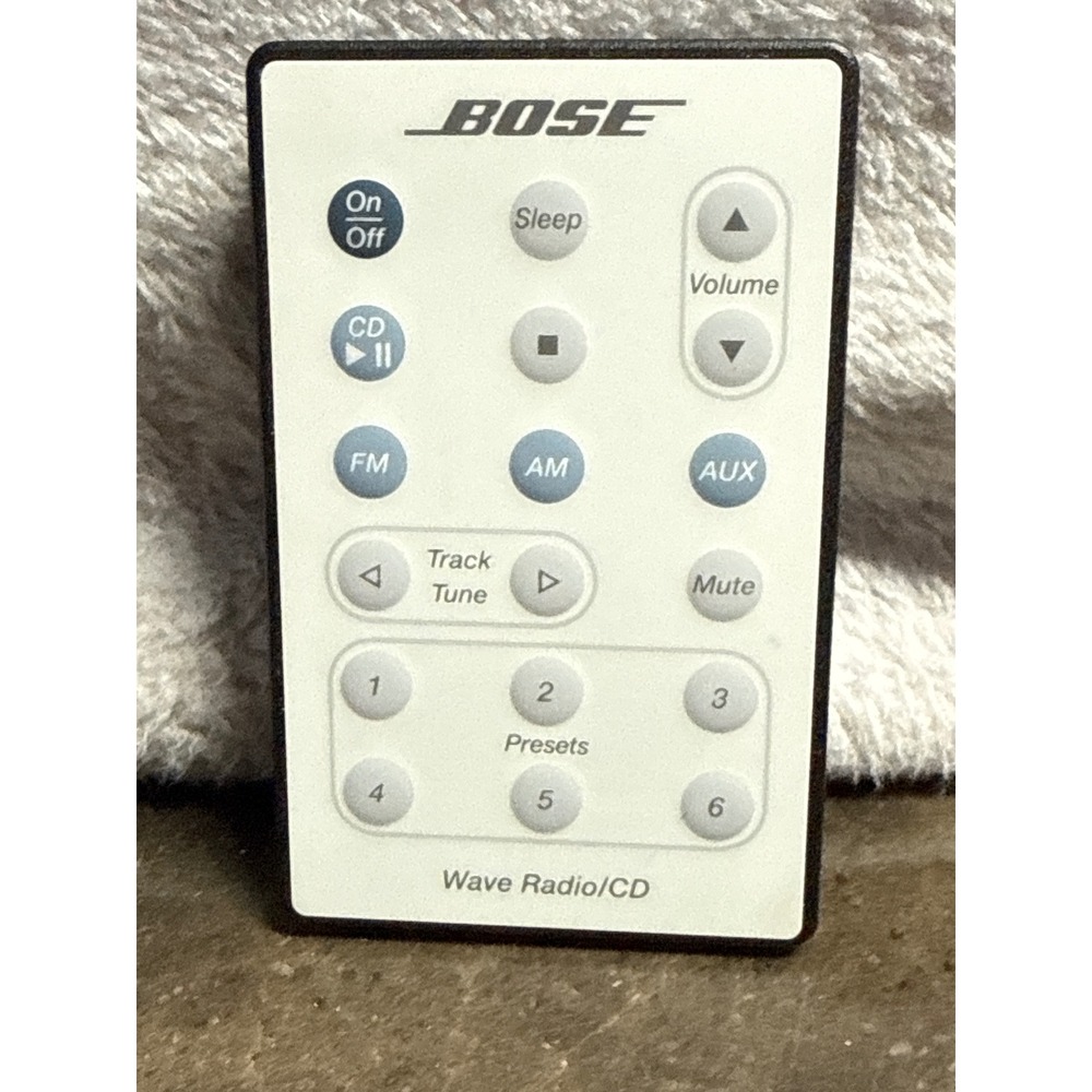 Genuine Bose Wave Radio CD Remote Control Only AWRC-1P White OEM, New Battery